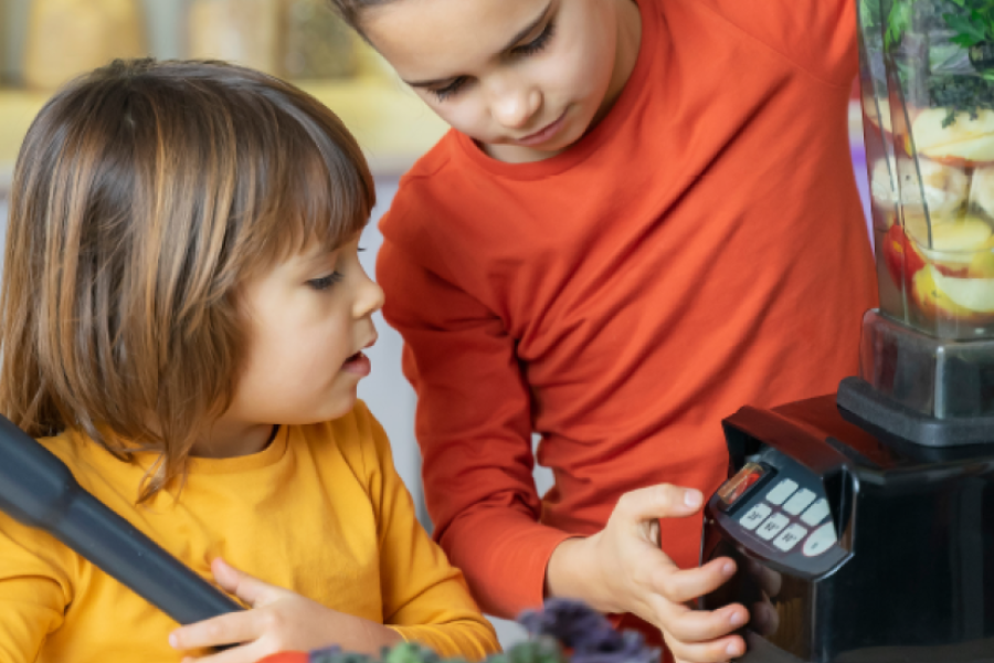 kinderen die eten