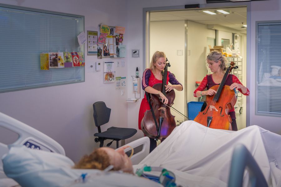 muziek aan bed