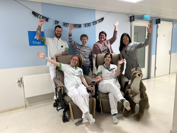 Nieuwe buidelstoelen voor baby’s Groene Hart Ziekenhuis