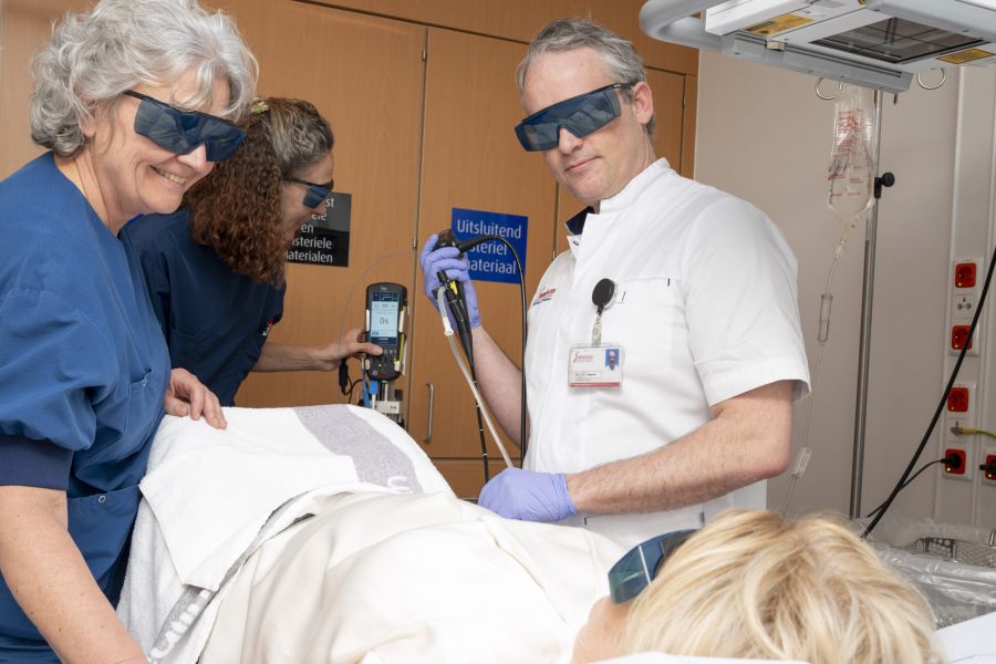 Franciscus start met nieuwe lasertechniek voor behandeling kleine blaastumoren